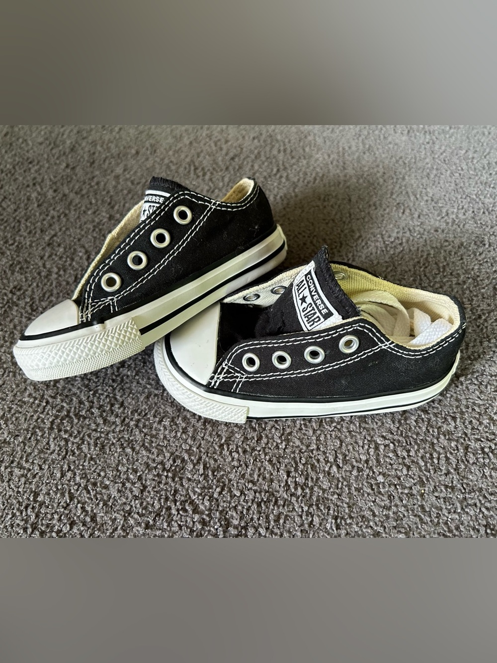 Kids Converse Black and White